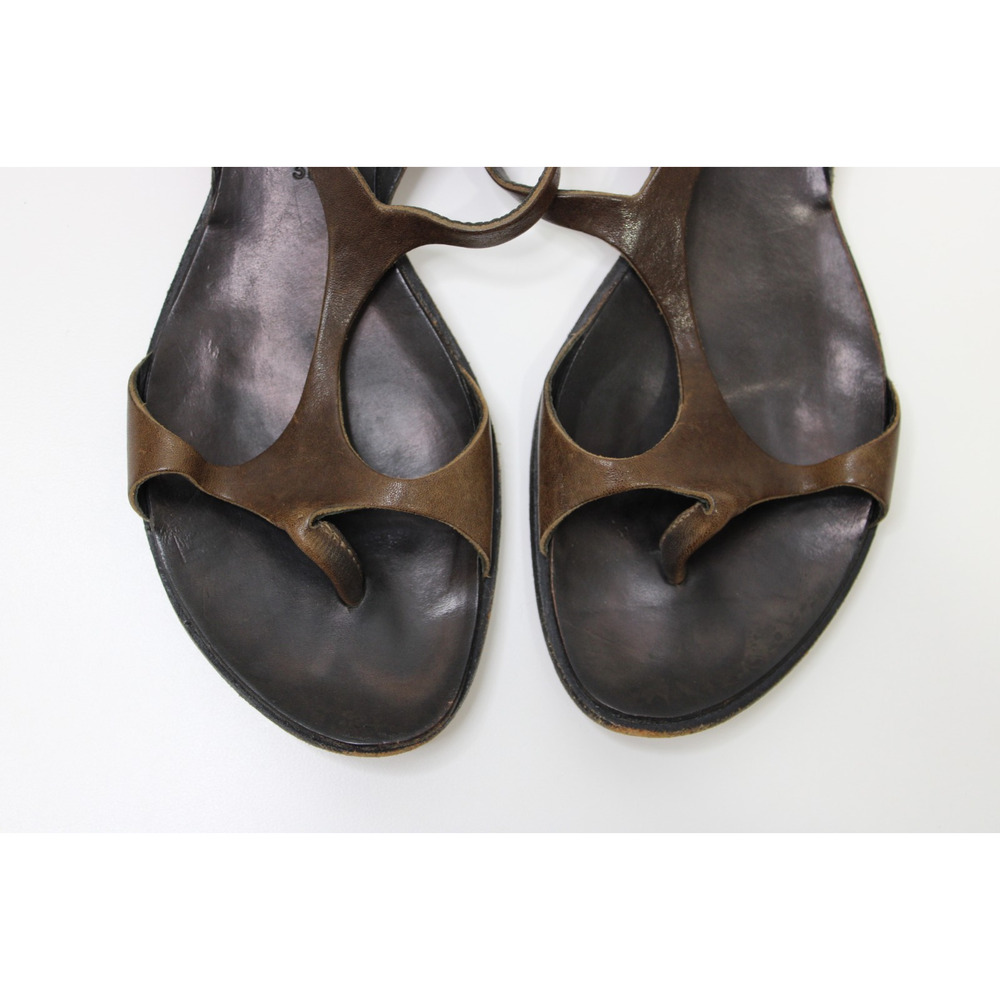 Cydwoq Vintage Leather Flats Slip On Sandals Shoes 36 USA - Picture 2 of 8